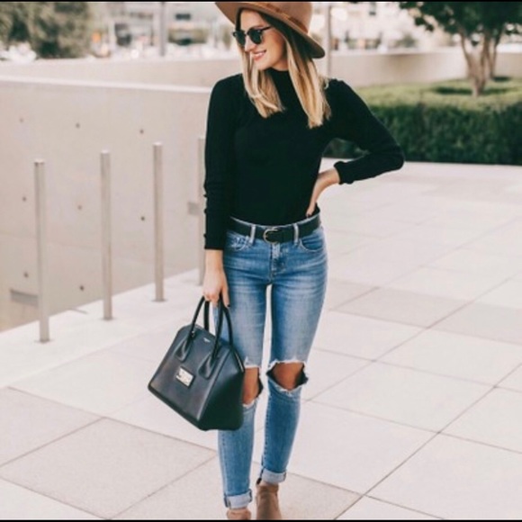 levi's 721 ripped high rise skinny